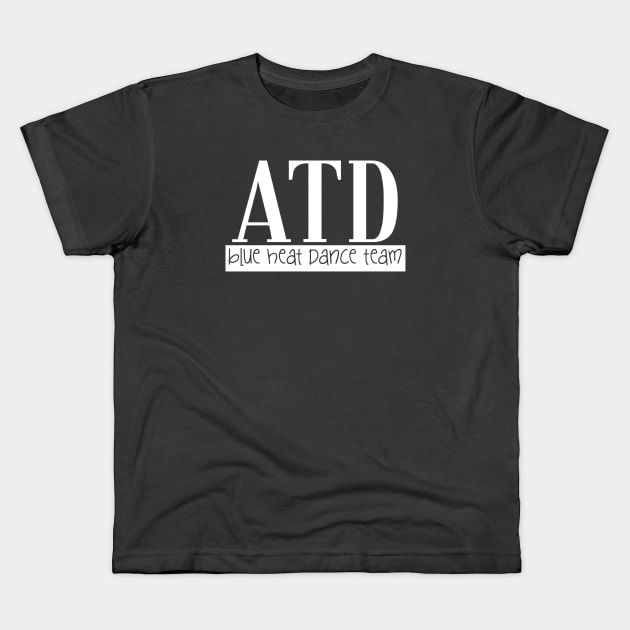 ATD Blue Heat cutout Kids T-Shirt by allthatdance